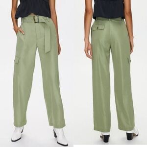 LITTLE MOON Aritzia Belted Cargo High Waisted Pants